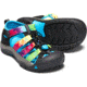 KEEN Big Kids Newport H2 Sandals, Rainbow Tie Dye, 5, 1018441-1-5