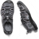 KEEN Evofit One Sandals - Mens, Heathered Black/Magnet, 7, 1019301-1-7