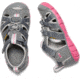 KEEN Little Kids Seacamp II CNX Sandals, Steel Grey/Rapture Rose, 13, 1020682-15-13