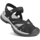 KEEN Rose Sandal - Womens, Black/Neutral Gray, 5, 1008783-029-5