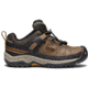 KEEN Targhee Low Waterproof Hiking Shoe - Kids, Dark Earth/Golden Brown, 3 US, 1019828-1-3