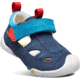 KEEN Toddlers Pep Fisherman Sandals, Dress Blues/Fiery Red, 7, 1020009-400-7