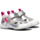 KEEN Toddlers Pep Fisherman Sandals, Silver/Vivacious, 7, 1020014-001-7