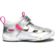 KEEN Toddlers Pep Fisherman Sandals, Silver/Vivacious, 7, 1020014-001-7