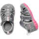 KEEN Toddlers Seacamp II CNX Sandals, Steel Grey/Rapture Rose, 4, 1020647-15-4