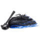 Keitech Tungsten Model I Casting Jig, Black Blue Flake, 1/2oz, #2/0 Hook, Hand Glued Fiber Guard, Sr40 Skirt, 1/Bg, RJ12407