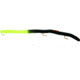 Kellys Fire Tail Pre-Rigged Plastic Worm, 5 1/2in, 3 Number 6 Hooks, Black/Chartreuse Firetail, FT103-B/CT