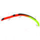 Kellys Fire Tail Pre-Rigged Plastic Worm, 5 1/2in, 3 Number 6 Hooks, Orange/Chartreuse Firetail, FT103-O/CT