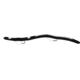 Kellys Two-Hook Weedless Pre-Rigged Plastic Worm, 5 1/2in, Sz 4 Hooks, Black/White, KW104-BW