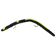 Kellys Two-Hook Weedless Pre-Rigged Plastic Worm, 5 1/2in, Sz 4 Hooks, Black/Yellow, KW104-BY