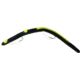 Kellys Two-Hook Weedless Pre-Rigged Plastic Worm, 5 1/2in, Sz 4 Hooks, Black/Yellow, KW104-BY