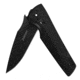 Kershaw Flythrough Folding Knife, Black Blade and Handle, 1988
