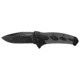 Kershaw Identity 1995 Folding Knives, 3.5 in, 8Cr13MoV, black-oxide coating, Drop point, Glass-filled nylon, Black/Gray, 1995X