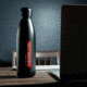 KeySmart Stainless Steel Water Bottle, Black, KS357-BLK