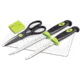 Kilimanjaro Gear 5pc Fishing Set,Green,5in,7in Fillet,bone cutter,sharpener,board,case KJ910063
