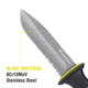 Kilimanjaro Gear Kibo Survival Fixed Blade Knife,4.75in, Black Handle, Black ComboEdge KJ910091