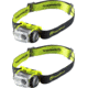 Kilimanjaro Gear LED Headlamp 180 Lumens Spot Flood, Water Resistant, 2 pack, 240234
