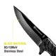 EDEMO Kilimanjaro Gear Makazi Folding Knife,3.8in, Black G10 Handle,Plain Black Blade KJ910083, EDEMO1