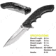 Kilimanjaro Gear Makazi Folding Knife,3.8in, Black G10 Handle,Plain Blade KJ910059