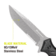 Kilimanjaro Gear Shira Survival Fixed Blade Knife,4.7in, Black Handle, Black ComboEdge Blade KJ910094