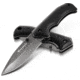 Kilimanjaro Gear Victus Folding Knife,3in, Black Handle, Black Plain Edge KJ910085