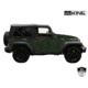 King 4WD Replacement Soft Top, Jeep Wrangler JK 2 Door 2007 - 2009, w/ Tinted Windows, Black Diamond, 14010335