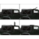 King 4WD Replacement Soft Top, Jeep Wrangler JK 2 Door 2007 - 2009, w/ Tinted Windows, Black Diamond, 14010335