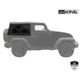 King 4WD Replacement Soft Top, Jeep Wrangler JK 2 Door 2010 - 2018, w/ Tinted Windows, Black Diamond, 14010535