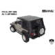 King 4WD Replacement Soft Top, Jeep Wrangler TJ 1997 - 2006, w/o Upper Doors, w/ Tinted Windows, Black Diamond, 14010235
