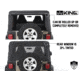 King 4WD Replacement Soft Top, Jeep Wrangler TJ 1997 - 2006, w/o Upper Doors, w/ Tinted Windows, Black Diamond, 14010235