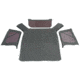 King 4WD Replacement Soft Top, Jeep Wrangler TJ 1997 - 2006, w/o Upper Doors, w/ Tinted Windows, Black Diamond, 14010235