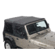 King 4WD Replacement Soft Top, Jeep Wrangler TJ 1997 - 2006, w/ Upper Doors, Tinted Windows, Black Diamond, 14010135