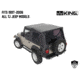King 4WD Replacement Soft Top, Jeep Wrangler TJ 1997 - 2006, w/ Upper Doors, Tinted Windows, Black Diamond, 14010135