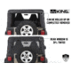 King 4WD Replacement Soft Top, Jeep Wrangler TJ 1997 - 2006, w/ Upper Doors, Tinted Windows, Black Diamond, 14010135