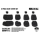 King 4WD Seat Covers, Jeep Wrangler Unlimited JK 4 Door 2007, Neoprene, Black/Black, 11010501