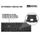 King 4WD TPE Form Fitting Cargo Liners, Jeep Wrangler Unlimited JK 4 Door 2015 - 2018, 1-Piece, Sub Woofer Cut, Black, 28020301