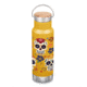 Klean Kanteen 12oz Insulated Classic Bottle w/ Bamboo Cap, Skulls, 1010923