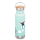Klean Kanteen 12oz Insulated Classic Bottle w/ Bamboo Cap, Snow, 1010925