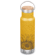 Klean Kanteen 12oz Insulated Classic Bottle w/ Bamboo Cap, Sunflower, 1010919
