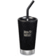 Klean Kanteen Insulated Tumbler w/Straw Lid And Straw, 16oz, Shale Black, 16oz, 1005726