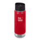Klean Kanteen Insulated Wide W/ Caf Cap 2, 16oz, Mnrl Red, Mineral Red, 18/8 Stainless Steel, Polyprop, KK-43816