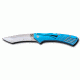 Klecker Knives Slice Folding Knife w/ 3.4in Recurve Blade, Blue, TG-14