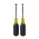 Klein Tools 2Piece Nut Driver Set, Magnetic Nut Drivers, 3In Shafts, Black/Yellow, 630M