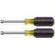 Klein Tools 2Piece Nut Driver Set, Magnetic Nut Drivers, 3In Shafts, Black/Yellow, 630M