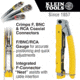 Klein Tools Compact Multi-Connector Compression Crimper, Yellow/Chrome, VDV211-048