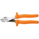 Klein Tools Diagonal Cutting Plier, High Leverage, 8In, Orange, D228-8-INS