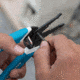 Klein Tools Klein-Kurve Wire Stripper/Cutter, 8-20 AWG, Blue/White, K11095