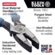 Klein Tools Linemans Pliers, Journeyman Handle, 9In, Light Blue/Black, J2000-9NE