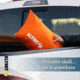Klymit Drift Car Camp Pillow, Orange, Regular, 12DROR01C