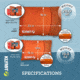 Klymit Drift Car Camp Pillow, Orange, Regular, 12DROR01C